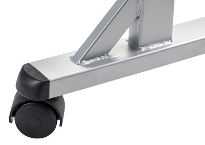 National Public Seating BPFT Series Foldable Rectangular Training Table, 24"W x 60"D, Plastic, Charcoal (BPFT246020)