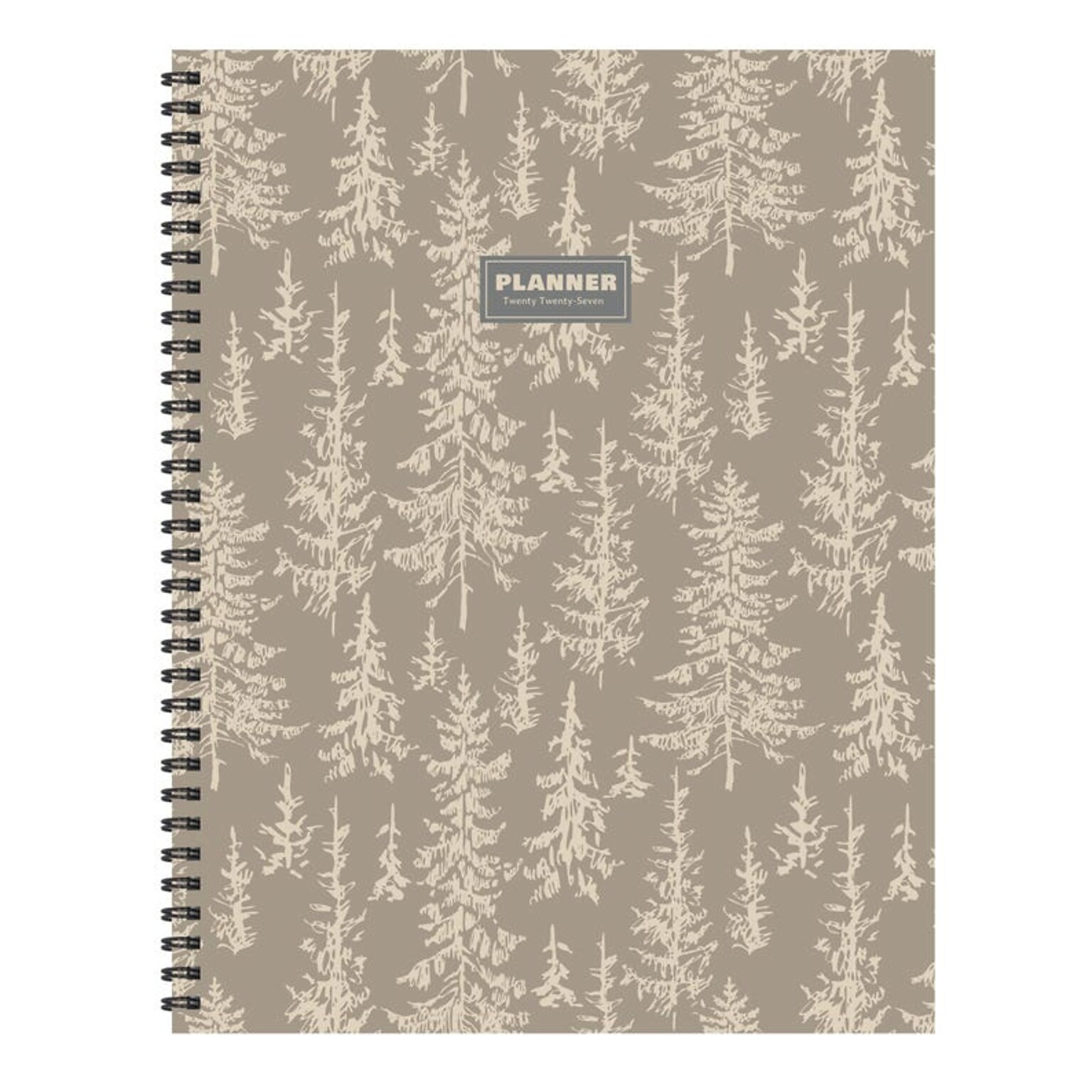 2027 TF Publishing Foggy Forest 6.5 x 8  Weekly & Monthly Standard Planner, Paperboard Cover, Multicolored (27-9700)