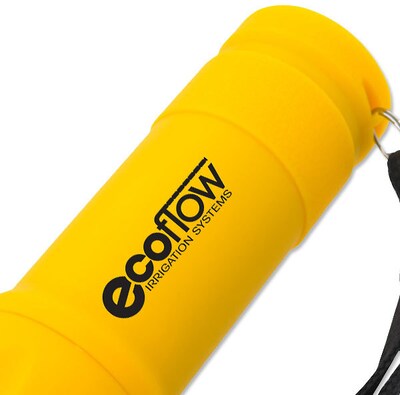 Custom Rubberized Torch Light w/ Strap