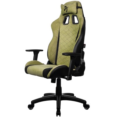 Arozzi Avanti Soft Fabric Ergonomic Racing Gaming Chair, Moss Green (AVANTI-SFB-MGN)