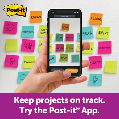 Post-it Big Notes Sticky Notes, 11" x 11", Green, 30 Sheets/Pad (BN11G)