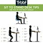 Bush Business Furniture Move 60 Series 72"W Electric Height Adjustable Standing Desk, White (M6S7230WHBK)