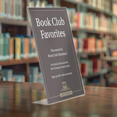 Excello Global Products Anti-Glare Poster Holder, Clear, Plastic (SH-L8511)