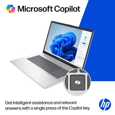 HP 17.3" Laptop, AMD Ryzen 3 7320U, 8GB RAM, 512GB SSD, +11 Hour Battery, Windows 11 Home