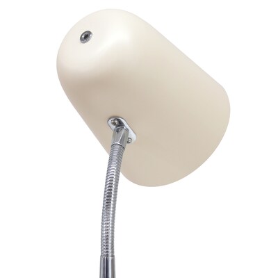 Simple Designs Sleek Essentials LED Desk Lamp, 15.28", Cream (LD1075-CRM)