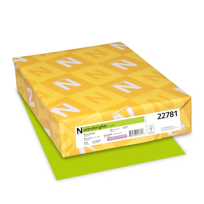 Astrobrights Cardstock Paper, 65 lbs, 8.5 x 11, Terra Green, 250/Pack (22781)
