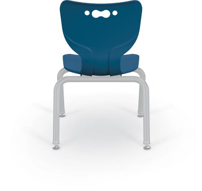 MooreCo 12" Hierarchy Student Chair with 4 Legs, Endless Sea/Platinum Base (703673562706)