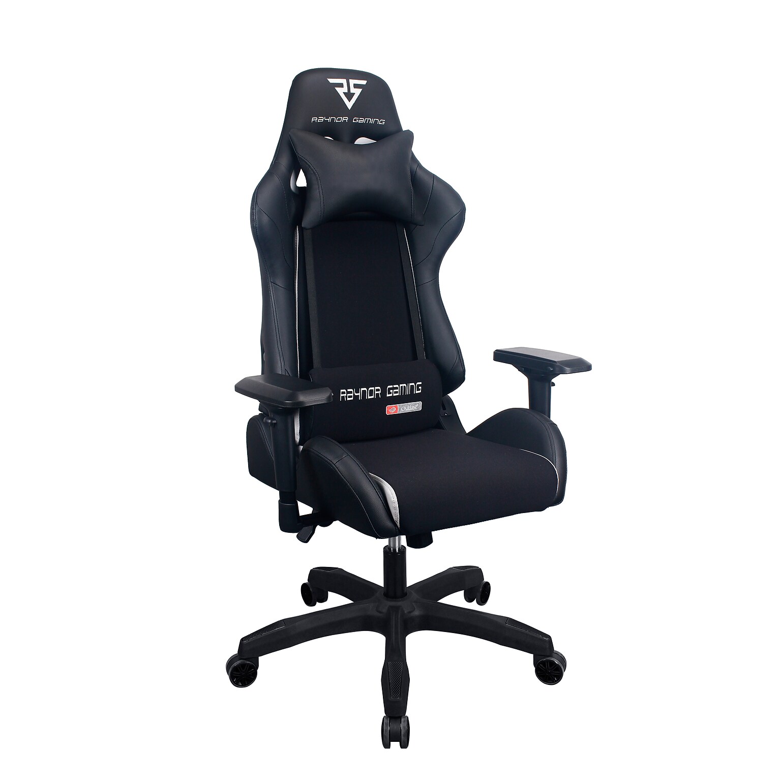 Raynor Group Energy Pro Series Fabric/Polyurethane Gaming Chair, Black (G-EPRO-BLK)