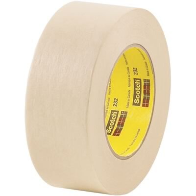 3M™ #232 Scotch® High Performance Masking Tape, 1/2x60 yds., 72/Case