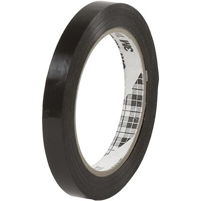 Tartan™ Polypropylene Strapping Tape; Black, 2.8 Mil., 1/2x120Yds.
