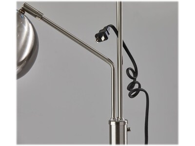 Adesso Emerson 68" Brushed Steel Floor Lamp with Globe Shades (5139-22)