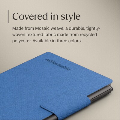 reMarkable Mosaic Weave Book Folio for 7.3" Paper Pro Move Paper Tablet, Cobalt (RM11A-1003NW)
