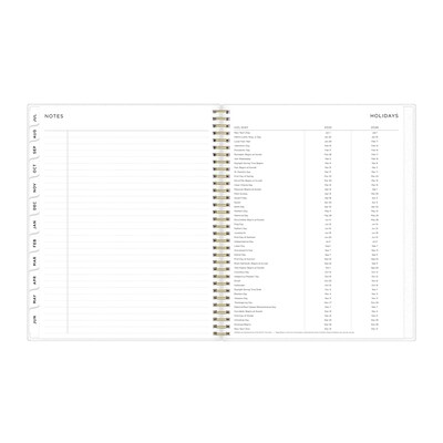 2025-2026 Blue Sky Smoke 8.5" x 11" Weekly & Monthly Planner, Plastic Cover, Multicolored (133681-A26)