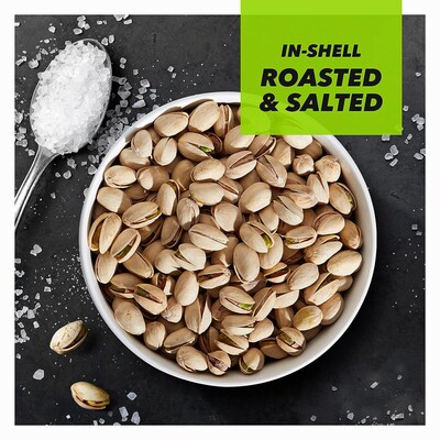 Wonderful Pistachios Roasted & Salted, In Shell, 1.25 oz., 12 Bags/Box (PAR91345)