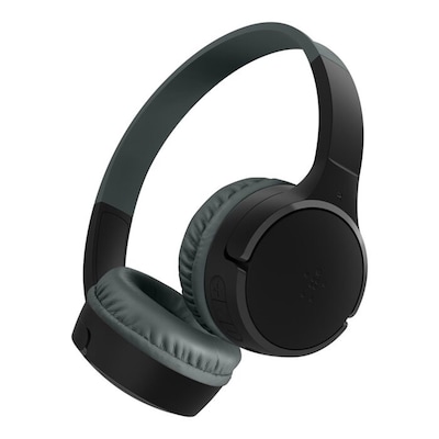 Belkin SoundForm Mini Wireless Noise Canceling On-Ear Headphones, Bluetooth, Black (AUD001BTBKV3)