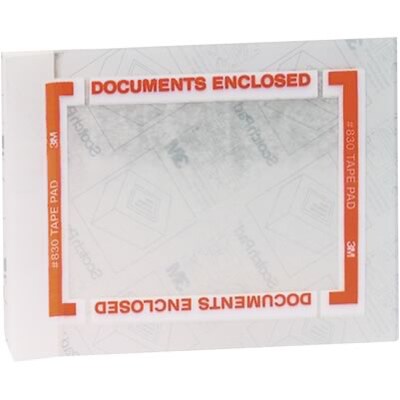 3M™ Pouch Tape Pads; 5x6, 25 Pouches/Pad, 40 Pads/Case