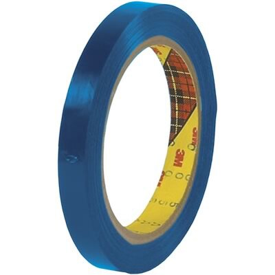 Scotch® Polypropylene Strapping Tape; Blue, 4.6 Mil., 1/2x60 Yds., 72/Case