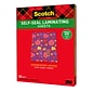 Scotch™ Self-Seal Single-Sided Laminating Sheets, Letter, 50/Pack (LS854SS-50)