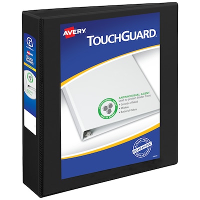 Avery TouchGuard Protection Heavy Duty 2 3-Ring View Binders, Slant Ring, White (17143)