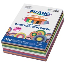 Prang Smart Stack 9 x 12 Construction Paper, Assorted Colors, 300 Sheets/Pack (P6525-0001)