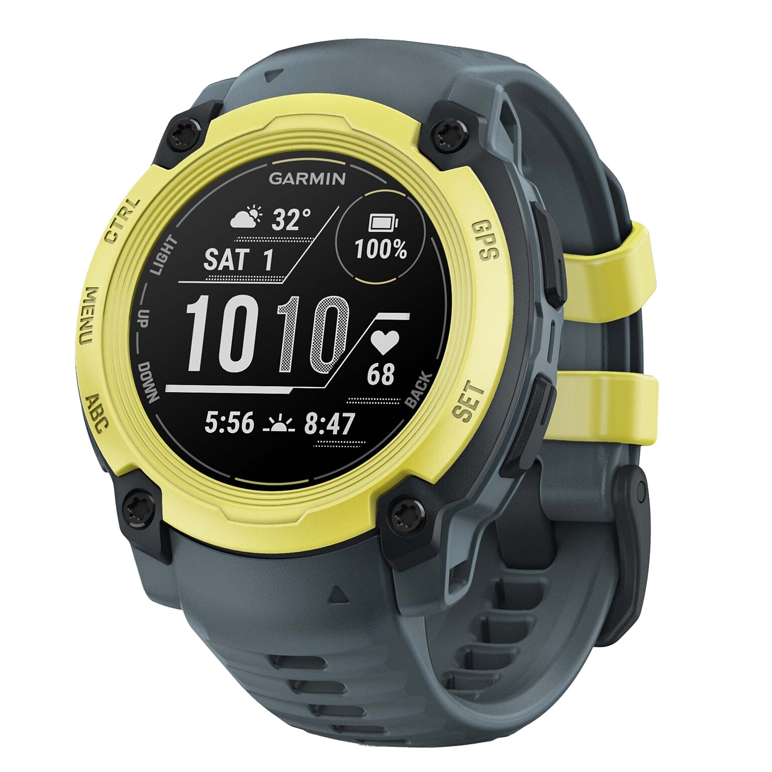 Garmin Instinct E GPS Smartwatch, Electric Lime & Twilight, 40mm (GRM0293201)