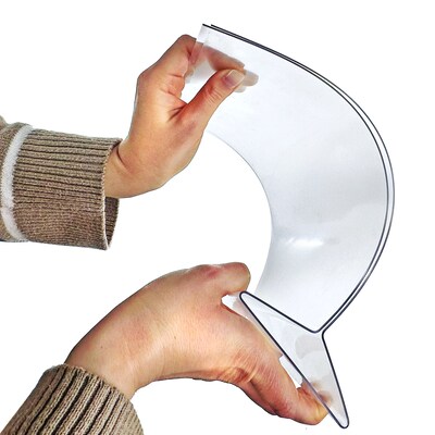 Azar Document Holder, Desktop/Countertop, Top Loading Plastic, 3/Pack (142430-3PK)