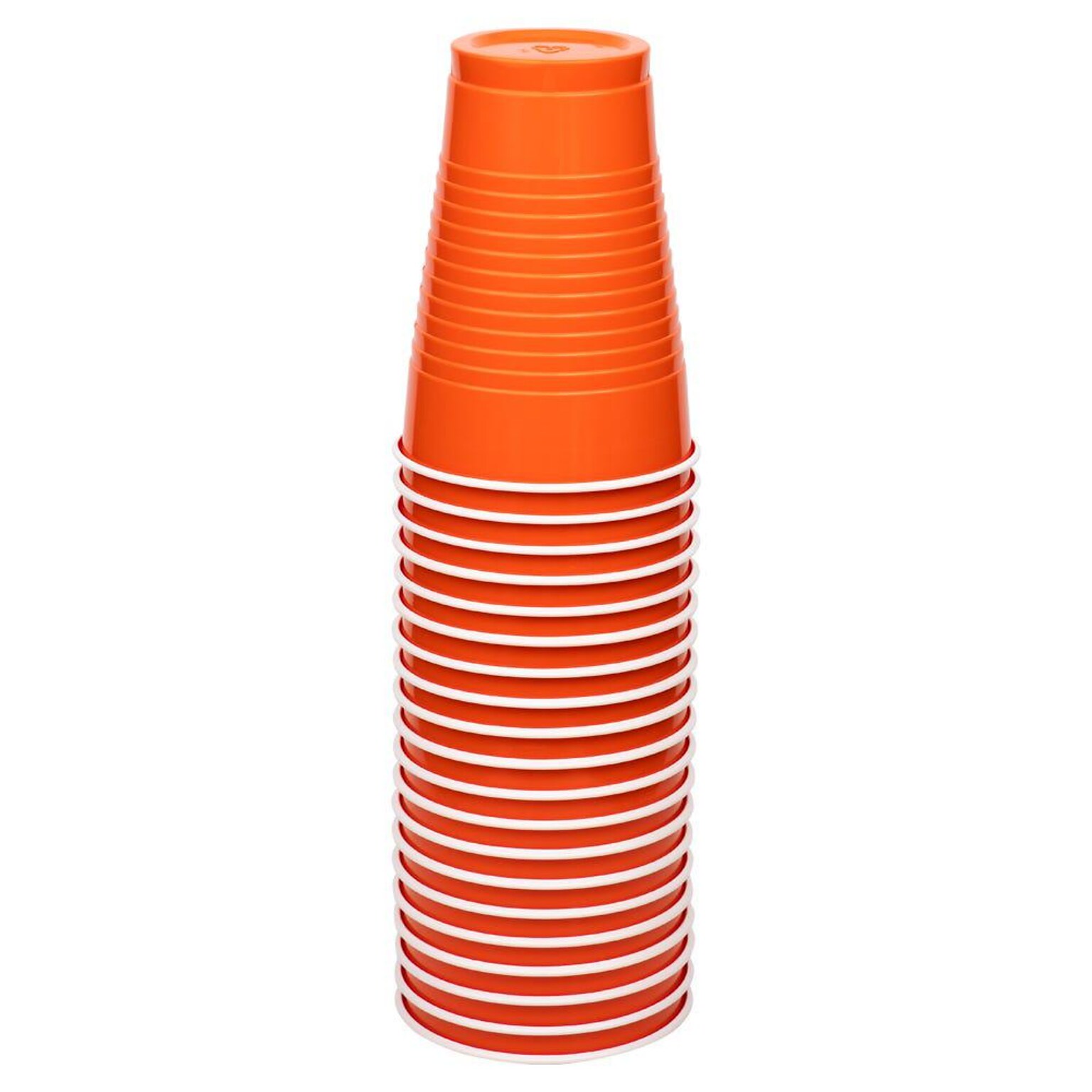 JAM Paper Plastic Party Cups, 12 oz, Orange, 20/Pack (2255520706)