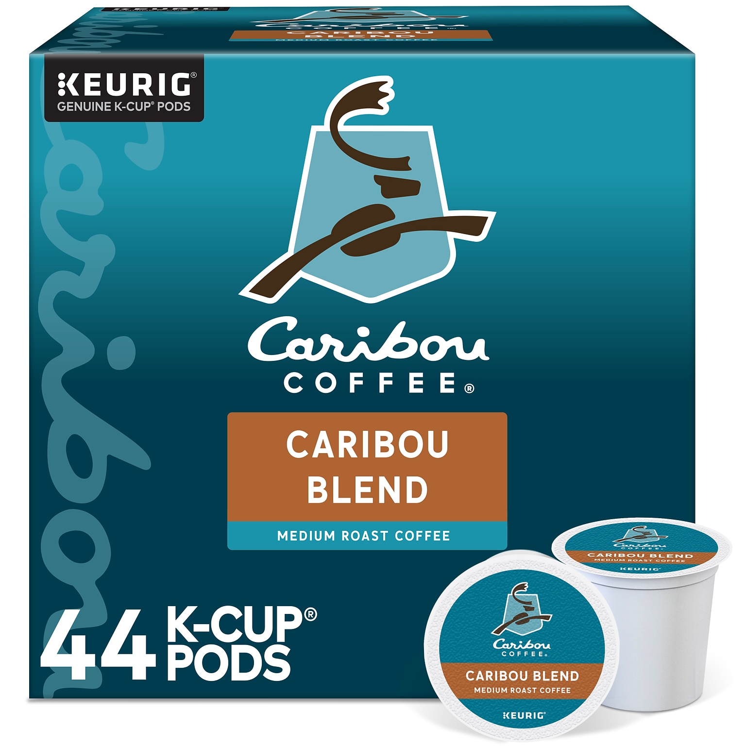 Caribou Blend Coffee Keurig® K-Cup® Pods, Medium Roast, 44/Box (357453)
