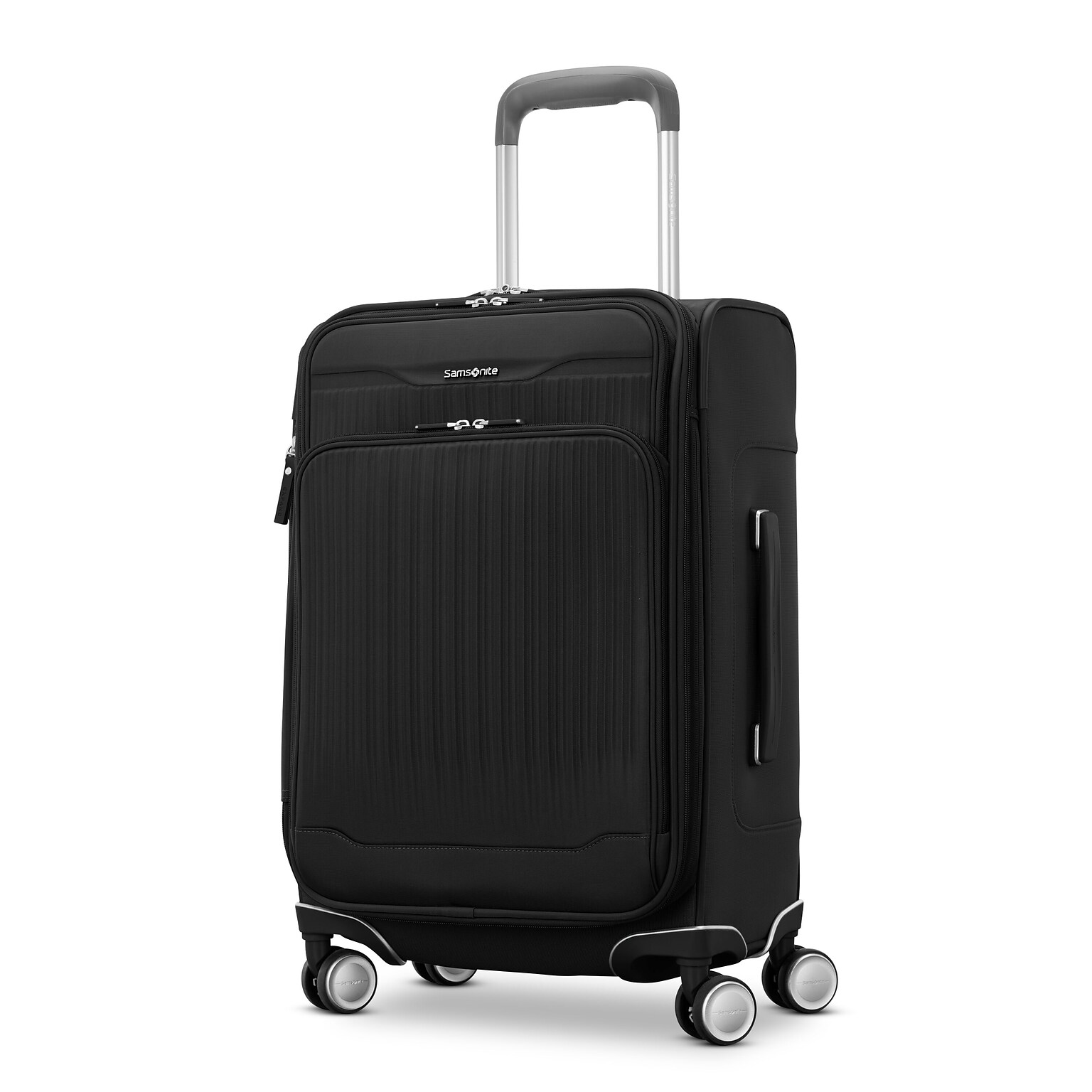 Samsonite Silhouette 18 23 Carry-On Luggage with Spinner Wheels, Black (153639-1041)