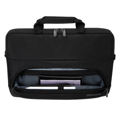 Targus Mobile Elite 14 Nylon Water-Resistant Laptop Bag, Black (TBS579GL)
