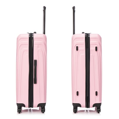 InUSA Vasty 30.31" Hardside Suitcase, 4-Wheeled Spinner, TSA Checkpoint Friendly, Pink (IUVAS00L-PNK)