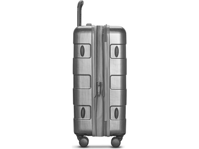 Solo New York Re:serve 26" Hardside Suitcase, 4-Wheeled Spinner, Gray (UBN922-10)