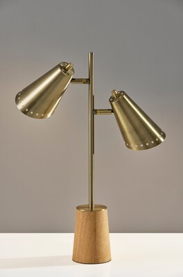 Adesso Josephine Desk Lamp, Antique Brass (9410-21)