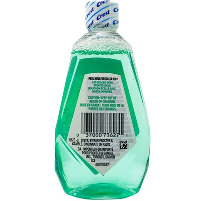 Crest Outlast with Scope Mouthwash, 3.3 oz Bottle, 9 Bottles/Bag, 12 Bags/Carton