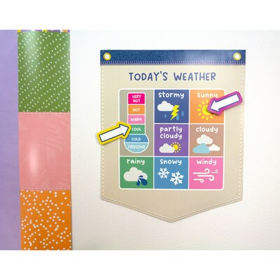 Carson Dellosa Crafty and Cool Calendar Bulletin Board Set, 145 Pieces/Set (110596)