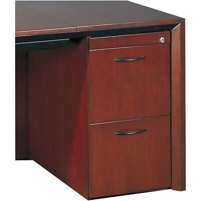 Safco Corsica Collection In Sierra Cherry, File/File Pedestal for Desk
