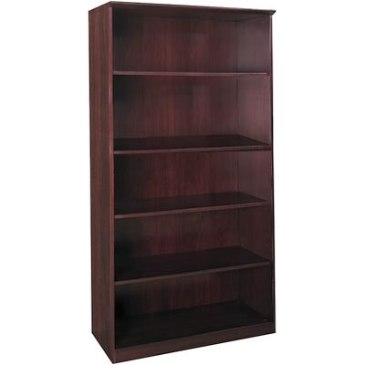 Safco® Napoli Collection In Mahogany; 5-Shelf Bookcase