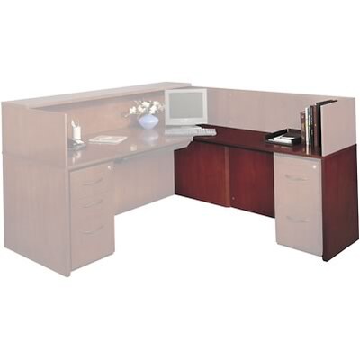 Safco® Corsica Collection In Mahogany; Right Return