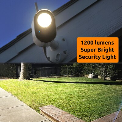 Toucan Floodlight Wireless Outdoor Smart Plug-In Security Camera with Night Vision, 2-Way Talk, Siren (TSLC10WU)