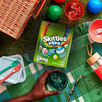 SKITTLES POP'd Sour Freeze Dried Candy, Assorted Flavors, 5.5 oz. (471767)