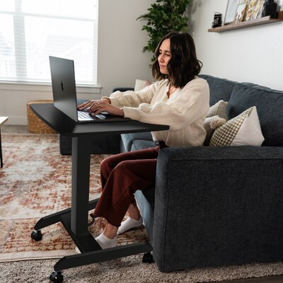 Mount-It! 24"W Manual Adjustable Standing Laptop Desk, Black (MI-7997BLK)