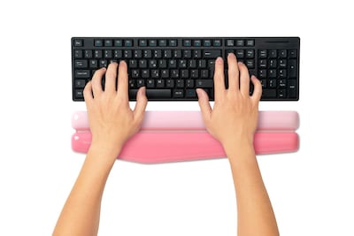 Kensington Duo Gel Non-Skid Gaming Wrist Rests, Pink (K62677WW)