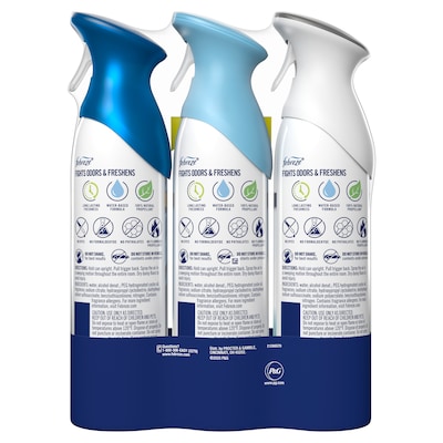 Febreze Air Mist Air Freshener Spray, Heavy Duty Ocean, Linen & Sky, 8.1 oz., 3/Pack (5556/6778)