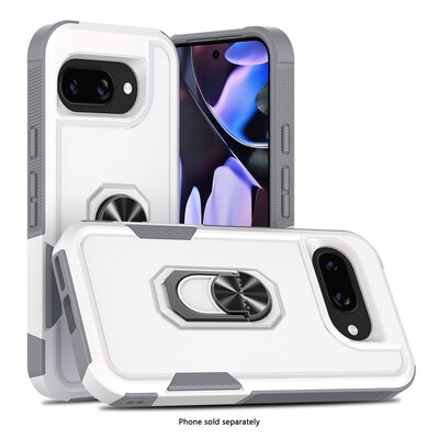 SaharaCase Raider Series Phone Case for Google Pixel 9a, Shock Absorbing, Fossil White (CP00794)