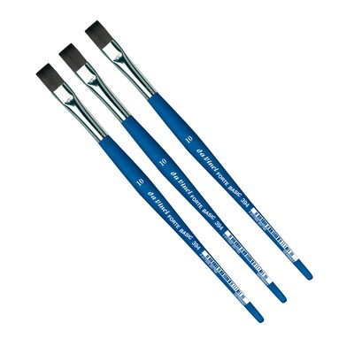 da Vinci FORTE BASIC Acrylic Synthetic Student Flat Brush, 3 /Pack (DVXVA39410-3)