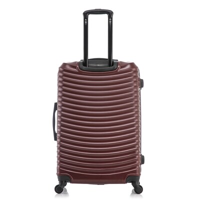 DUKAP Adly 28" Hardside Suitcase, 4-Wheeled Spinner, TSA Checkpoint Friendly, Wine (DKADL00L-WIN)
