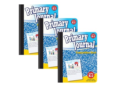 Better Office Primary Journal 1-Subject Composition Notebooks, 7.5 x 9.75, Primary, 100 Sheets, Bl