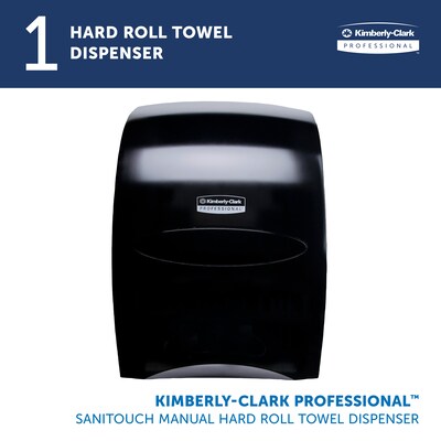 Kimberly-Clark Sanitouch Hardwound Paper Towel Dispenser, Smoke (09996)
