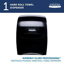 Kimberly-Clark Sanitouch Manual Hardwound Paper Towel Dispenser, Smoke (09996)