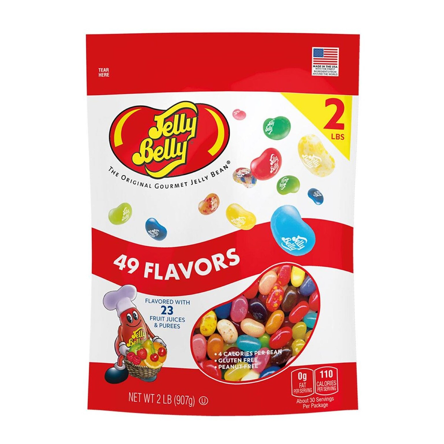 Jelly Belly Assorted 49 Flavors Jelly Beans, 32 oz (JBC83748)